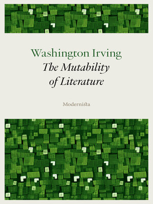 cover image of The Mutability of Literature
